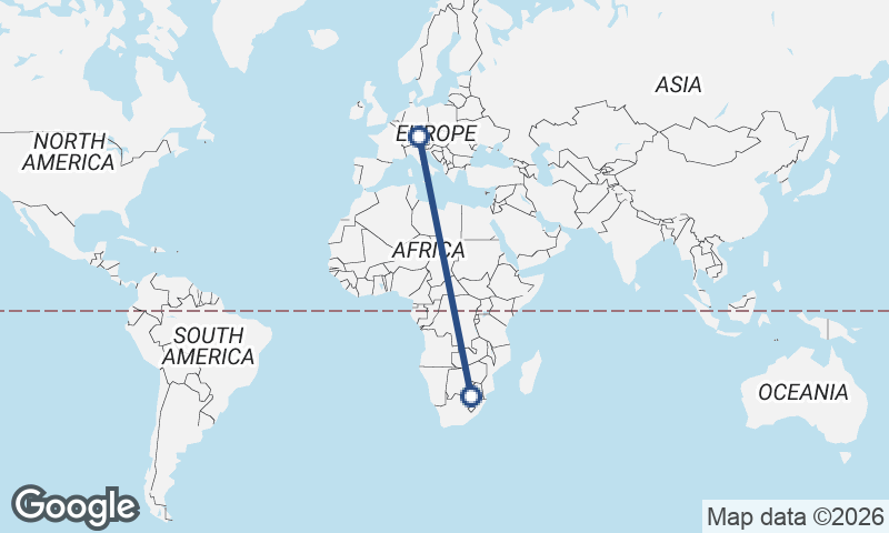 Johannesburg to Munich