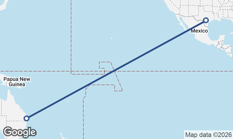 Brisbane to San Antonio