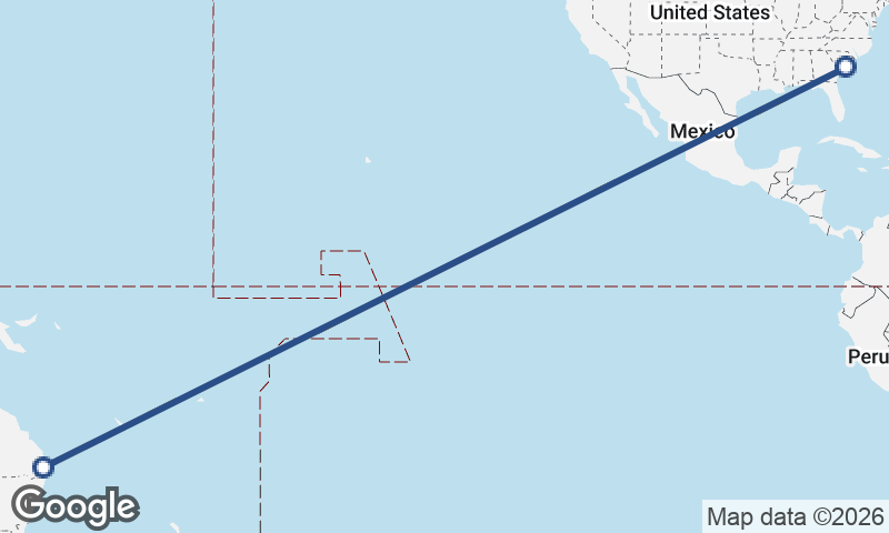 Brisbane to Charleston