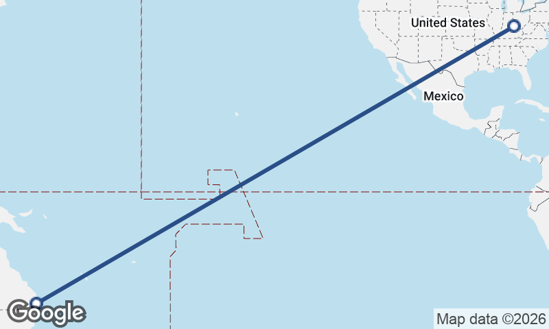 Brisbane to Cincinnati