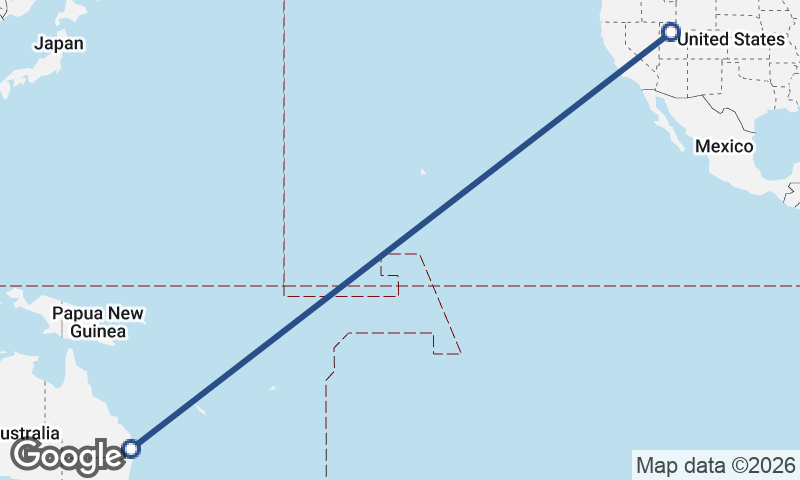 Brisbane to Salt Lake City