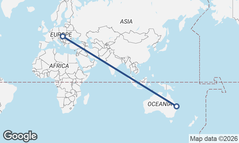 Brisbane to Budapest