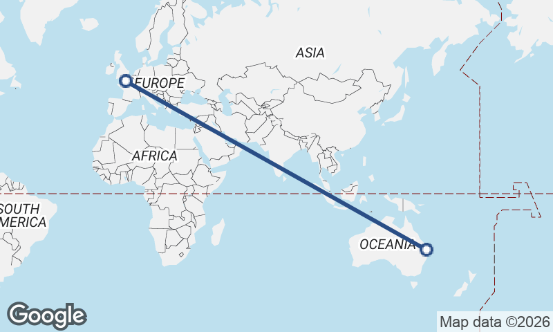 Brisbane to Le Havre