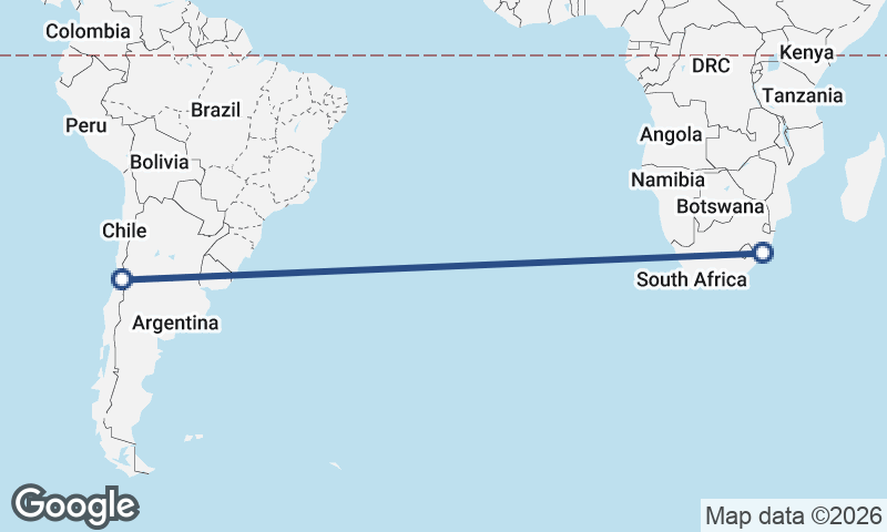 Durban to Santiago