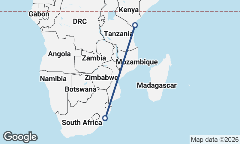 Durban to Mombasa