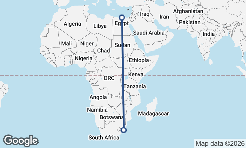 Durban to Alexandria