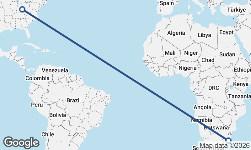 Durban to Cincinnati