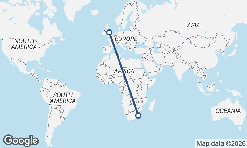 Durban to Manchester