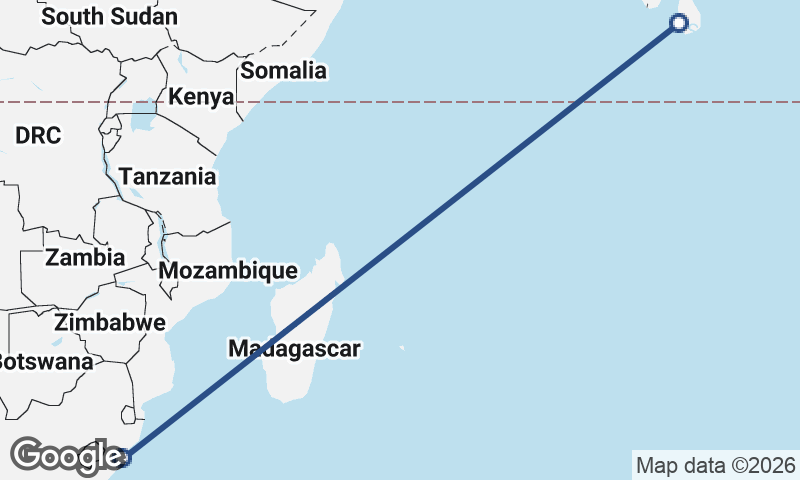 Durban to Colombo