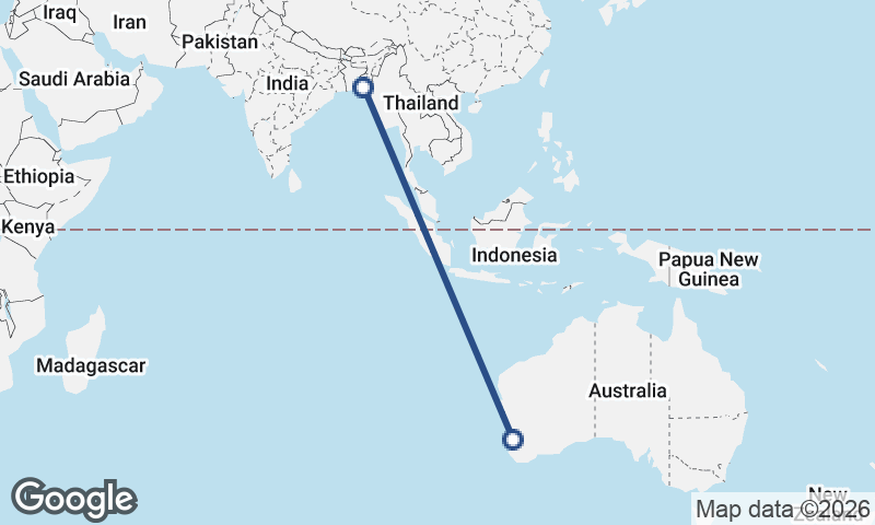 Perth to Chittagong