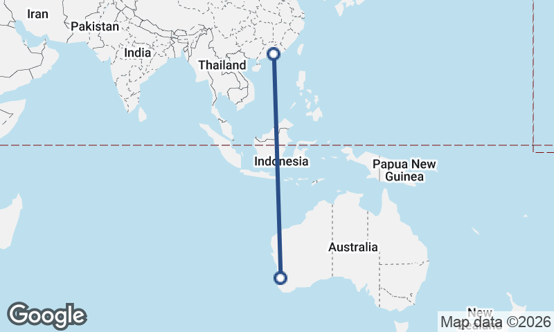 Perth to Shenzhen