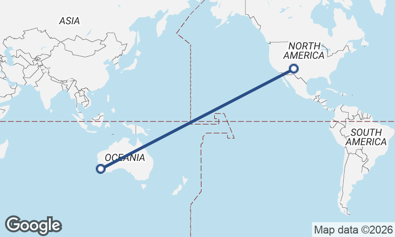 Perth to Albuquerque