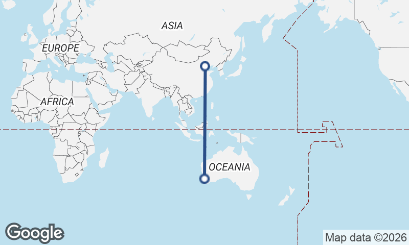 Perth to Beijing
