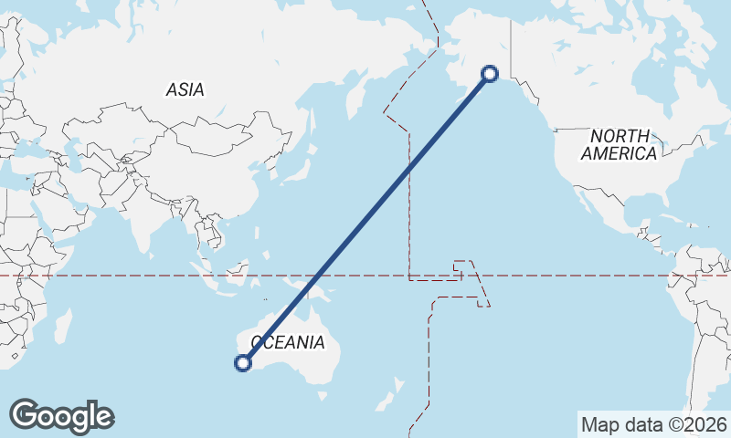 Perth to Anchorage