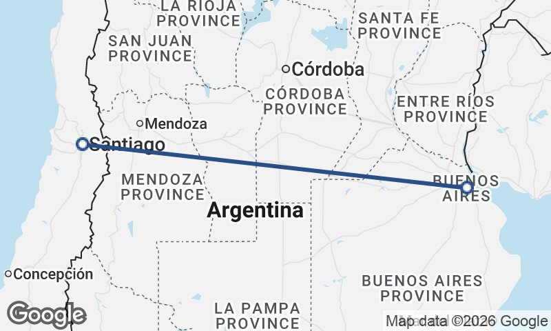 Santiago to Buenos Aires
