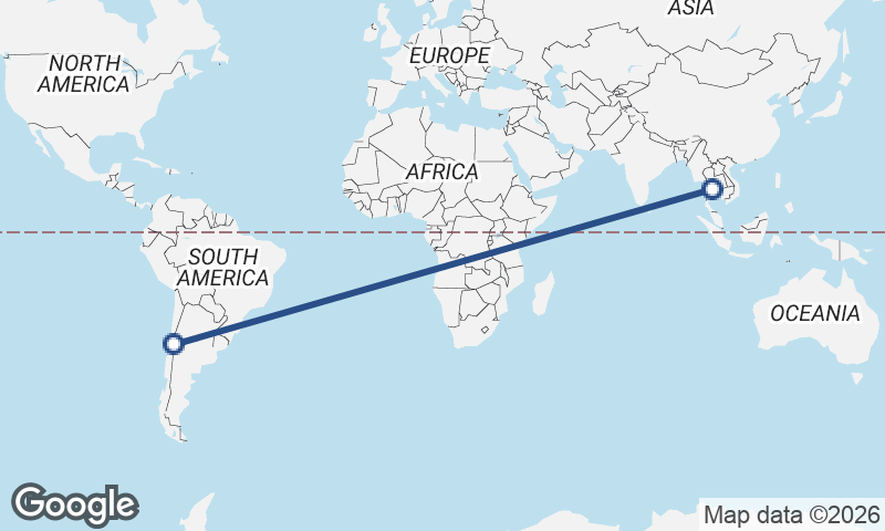 Santiago to Bangkok