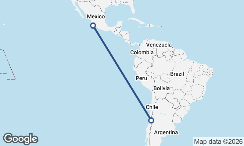 Santiago to Manzanillo