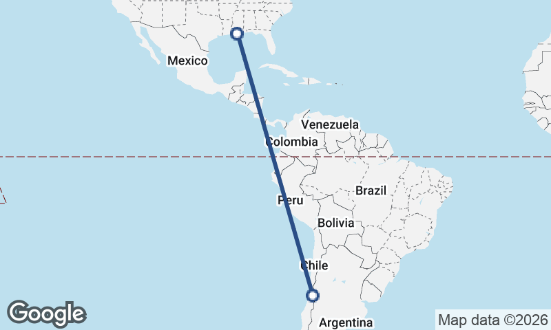 Santiago to New Orleans