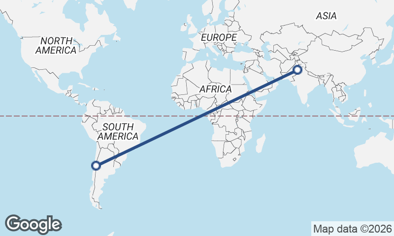 Santiago to Faisalabad