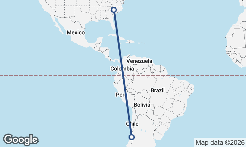 Santiago to Charlotte