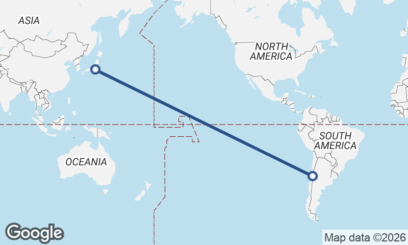 Santiago to Yokohama