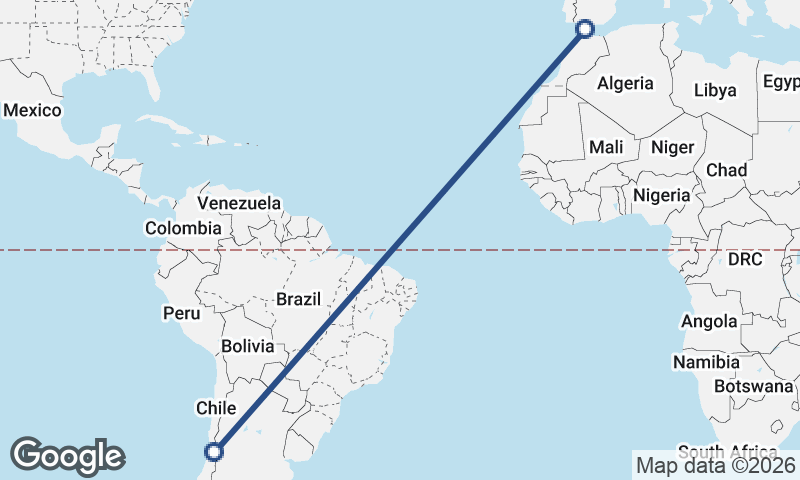 Santiago to Algeciras