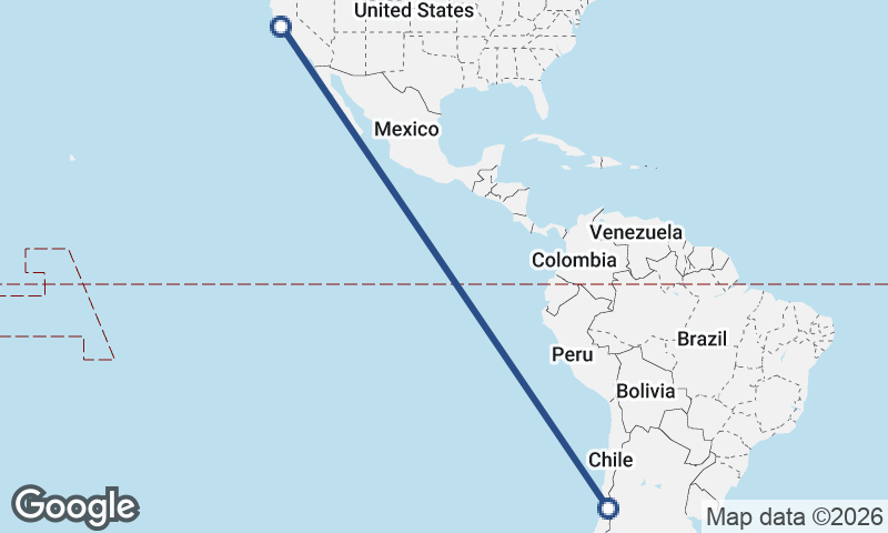 Santiago to San Francisco