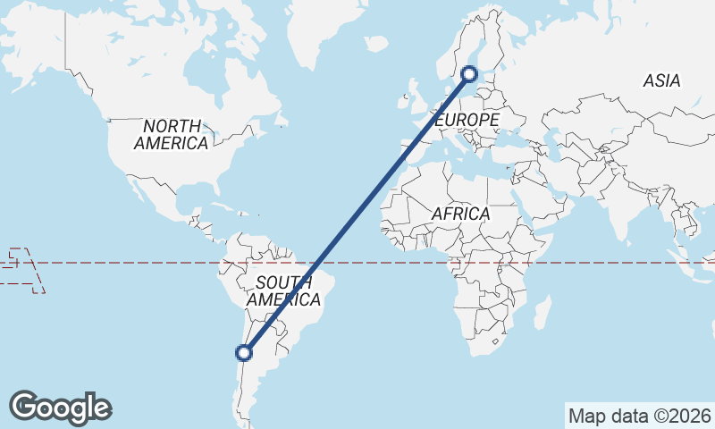 Santiago to Stockholm