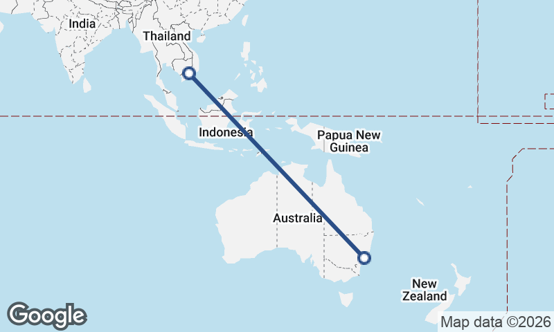 Sydney to Ho Chi Minh City