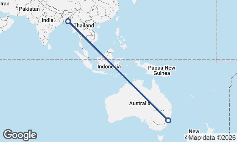 Sydney to Chittagong