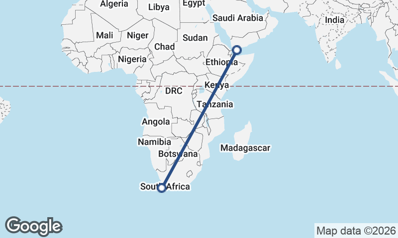 Cape Town to Aden