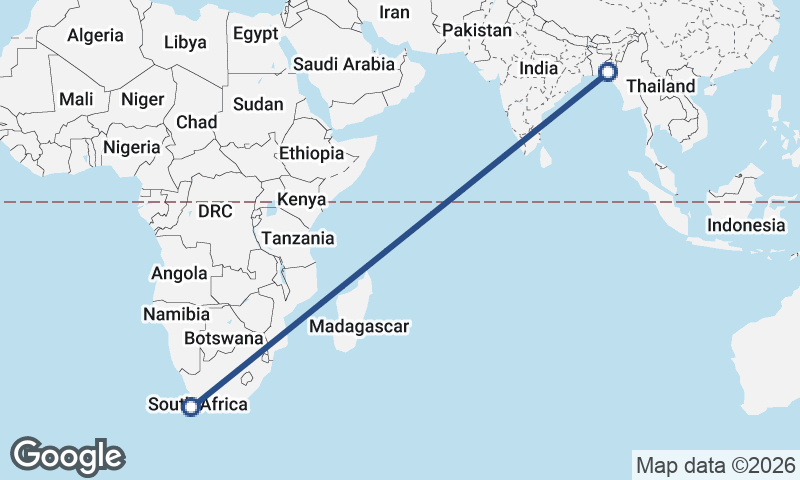 Cape Town to Chittagong