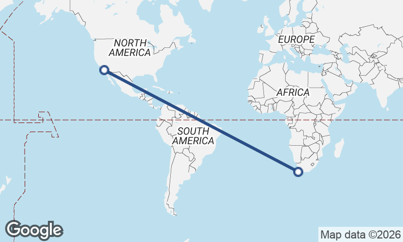 Cape Town to San Diego
