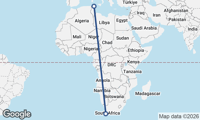 Cape Town to Tunis