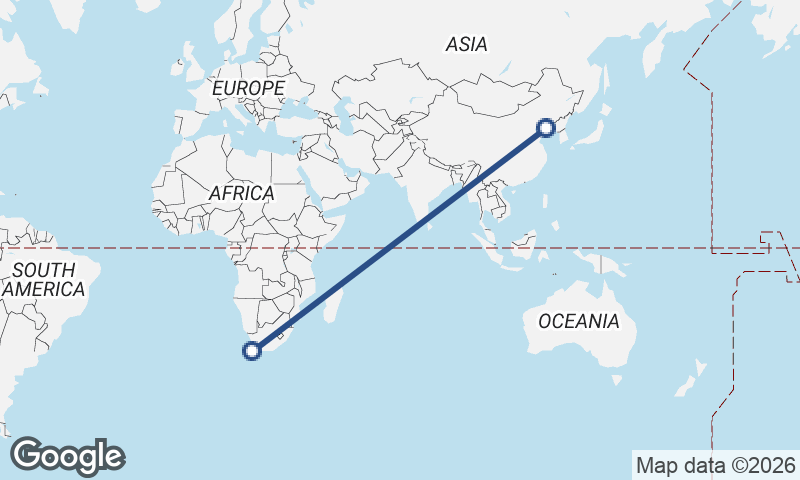 Cape Town to Dalian
