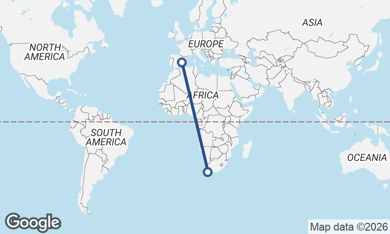 Cape Town to Valencia