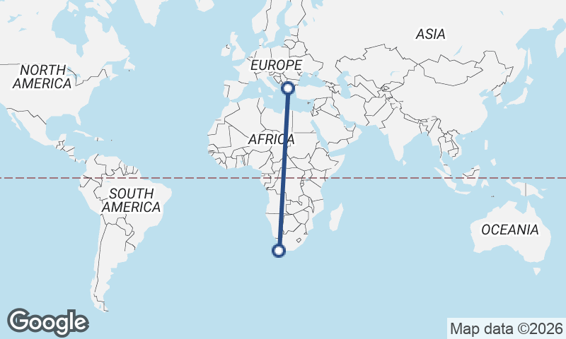 Cape Town to Thessaloníki