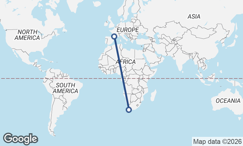 Cape Town to Toulouse