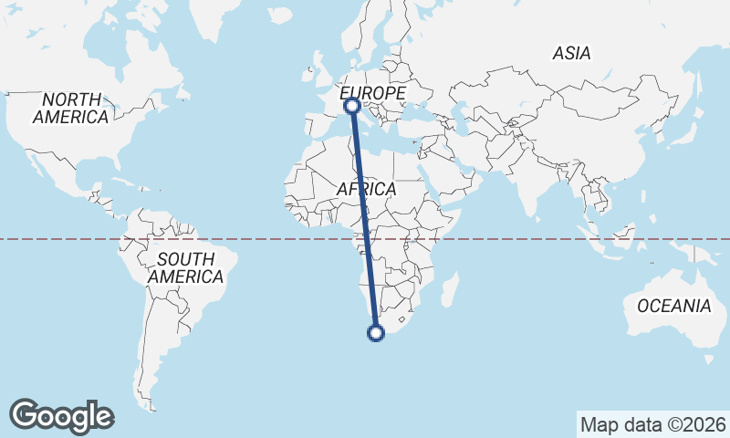 Cape Town to Milan