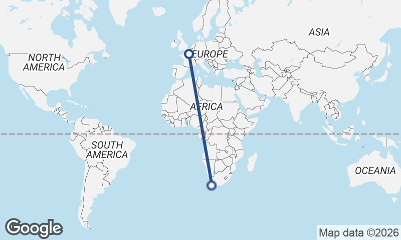 Cape Town to Paris
