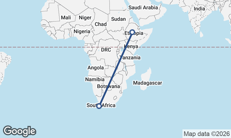 Cape Town to Addis Ababa