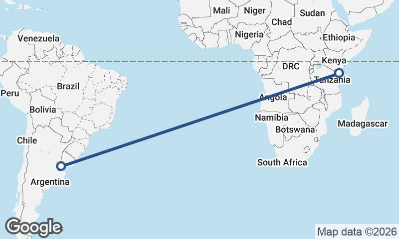Buenos Aires to Mombasa