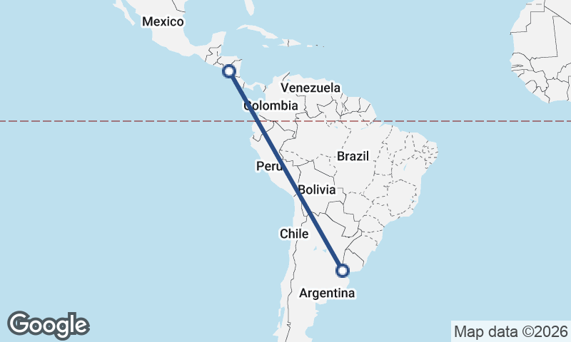Buenos Aires to Managua