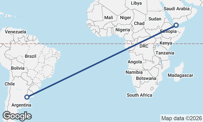 Buenos Aires to Aden