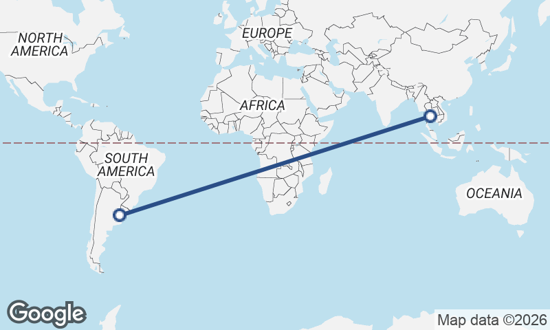 Buenos Aires to Bangkok