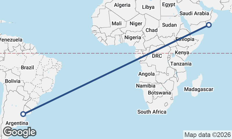 Buenos Aires to Şalālah