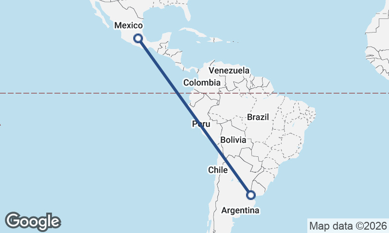 Buenos Aires to Mexico City