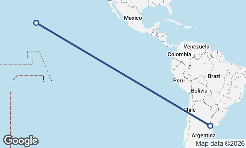 Buenos Aires to Honolulu