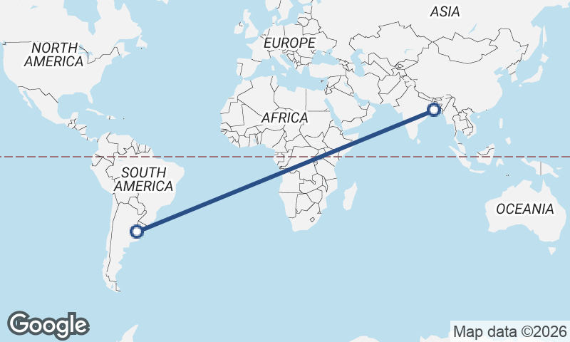 Buenos Aires to Kolkata