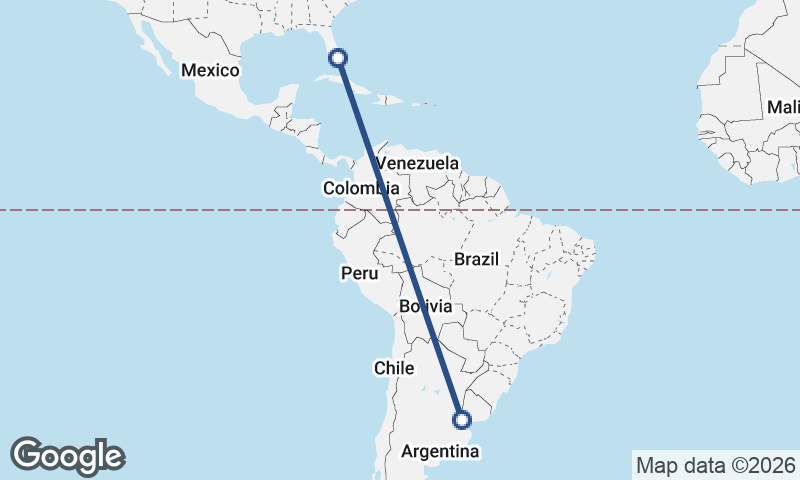 Buenos Aires to Miami